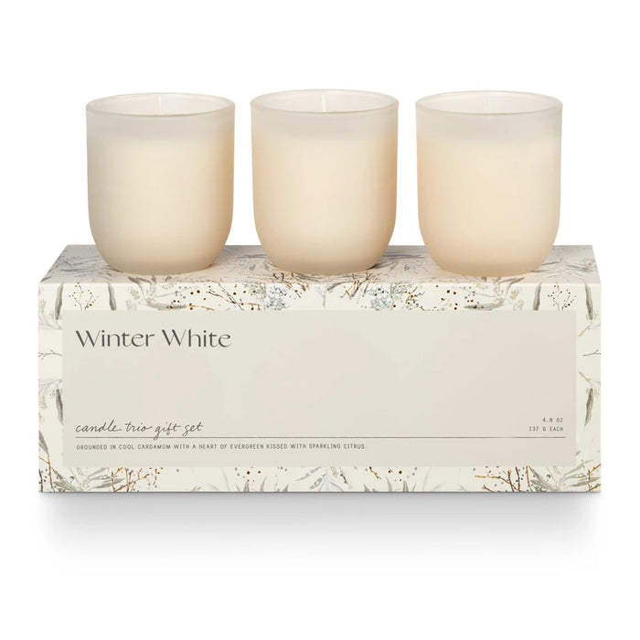 Illume Winter White Trio Candle Set