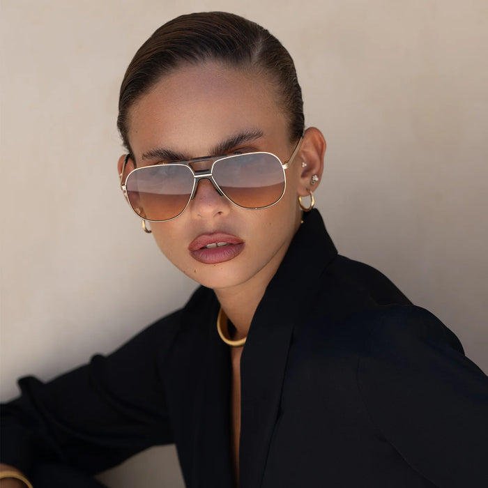 Logan Aviator Sunglasses-Sunrise