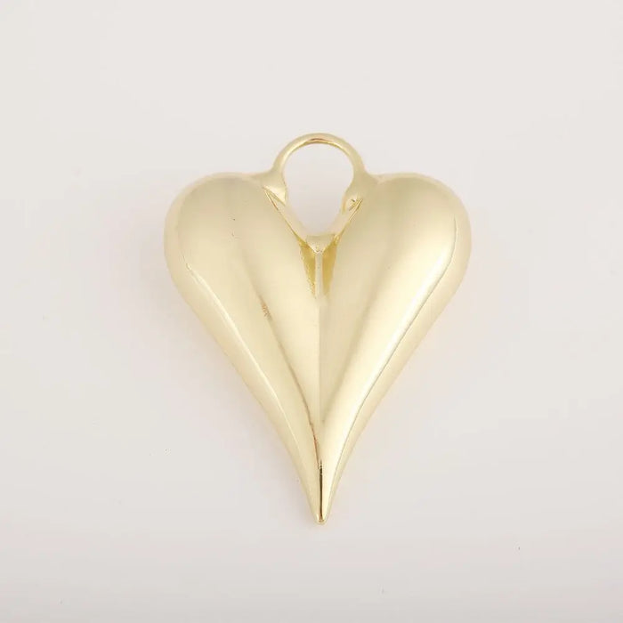 Large Puffy Heart Charm