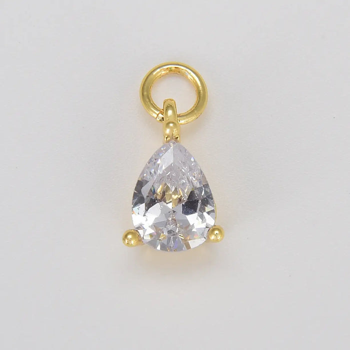 CZ Teardrop Charm