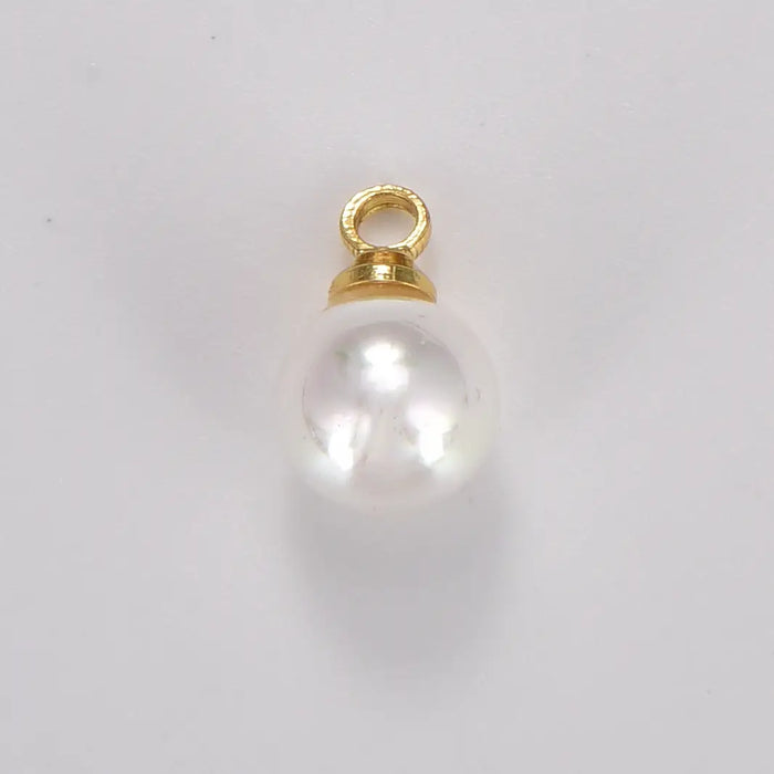 Mother Of Pearl Round Charm