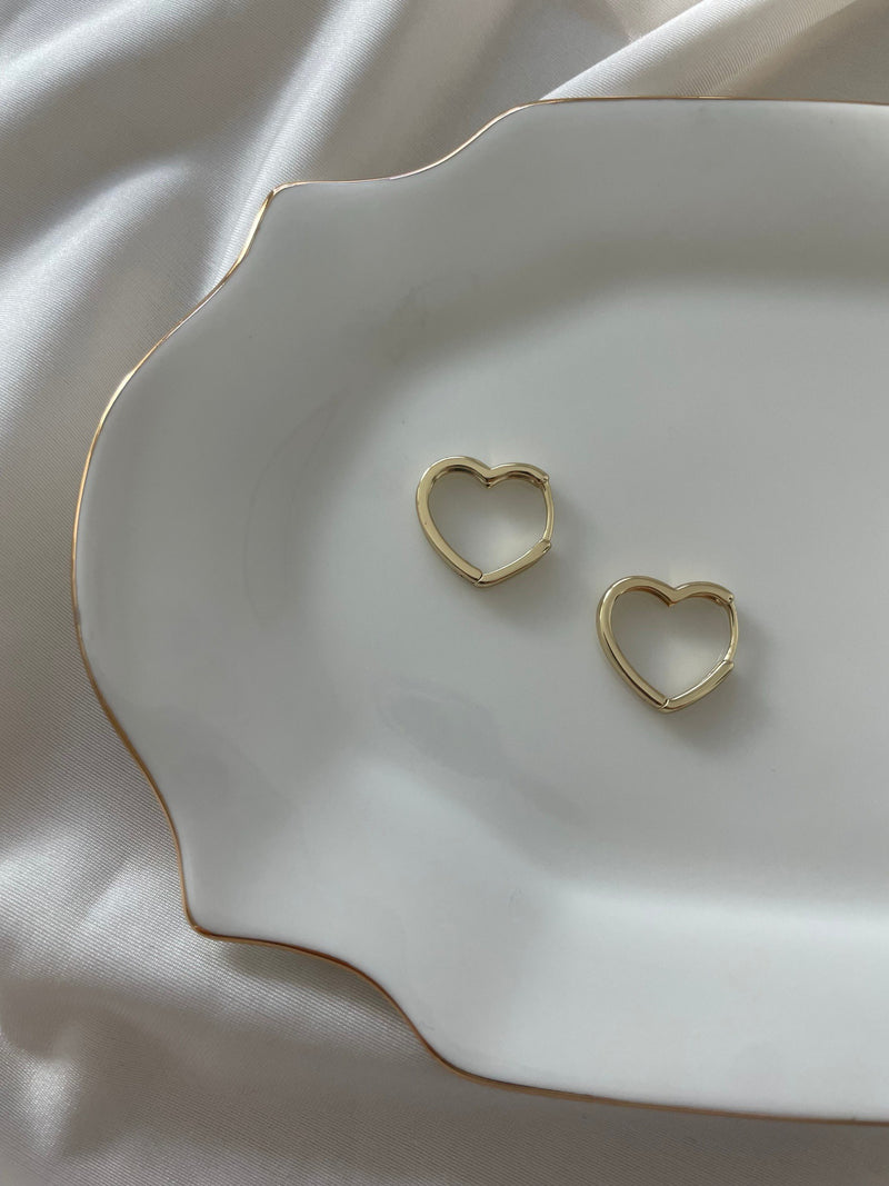 Heart Hoop Earrings