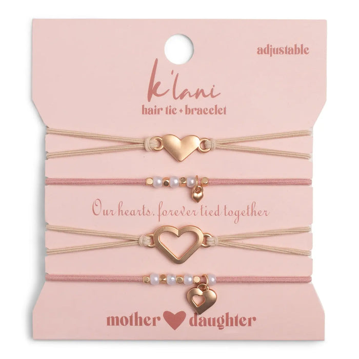 Hair Tie Bracelets-Mother/Daughter
