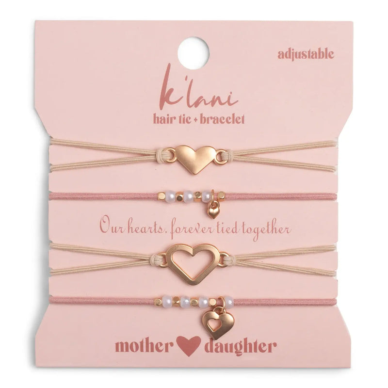 Hair Tie Bracelets-Mother/Daughter