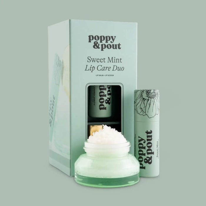 Poppy & Pout Lip Care Duo-Sweet Mint