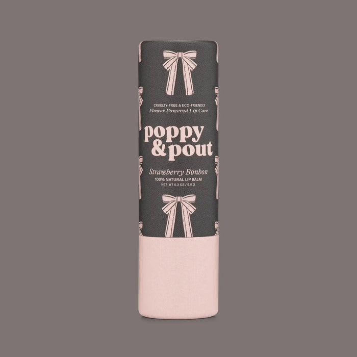 Poppy & Pout Lip Balm-Strawberry Bonbon