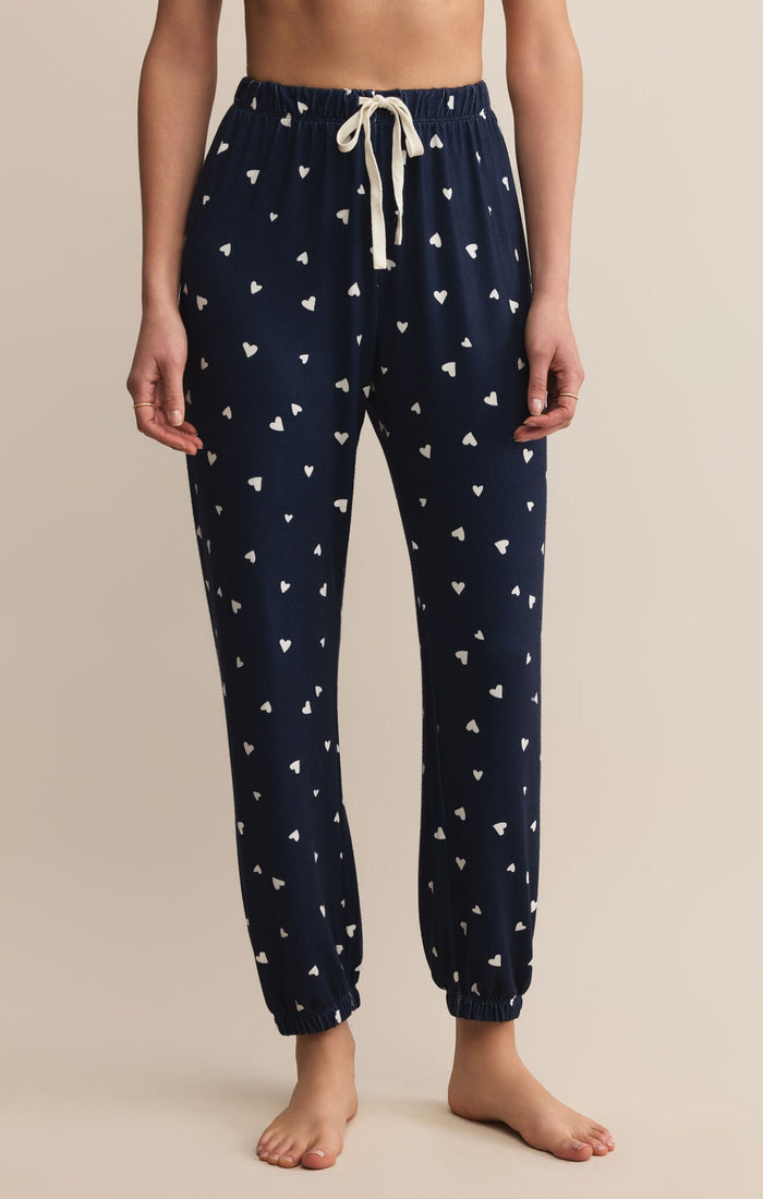 Z Supply Classic Heart Jogger-Navy