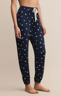 Z Supply Classic Heart Jogger-Navy