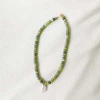 Aria Necklace-Green Jade
