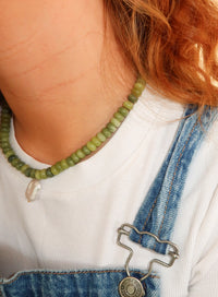 Aria Necklace-Green Jade