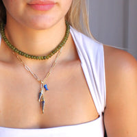 Lucky Catch Necklace-Blue