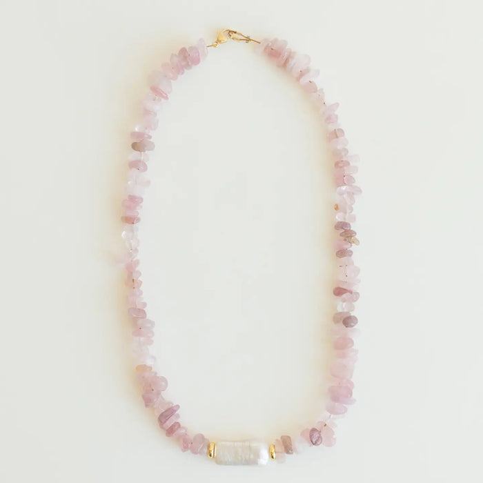 Rose Necklace-Rose Quartz