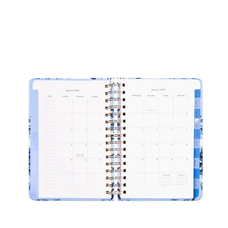 Kate Spade Floral Toile 12 Month Planner-Blue