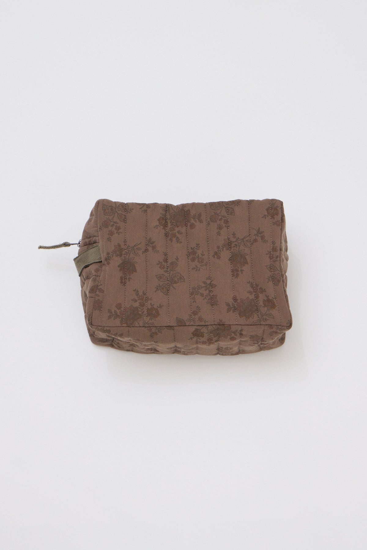 Quilted Pouch-Brown