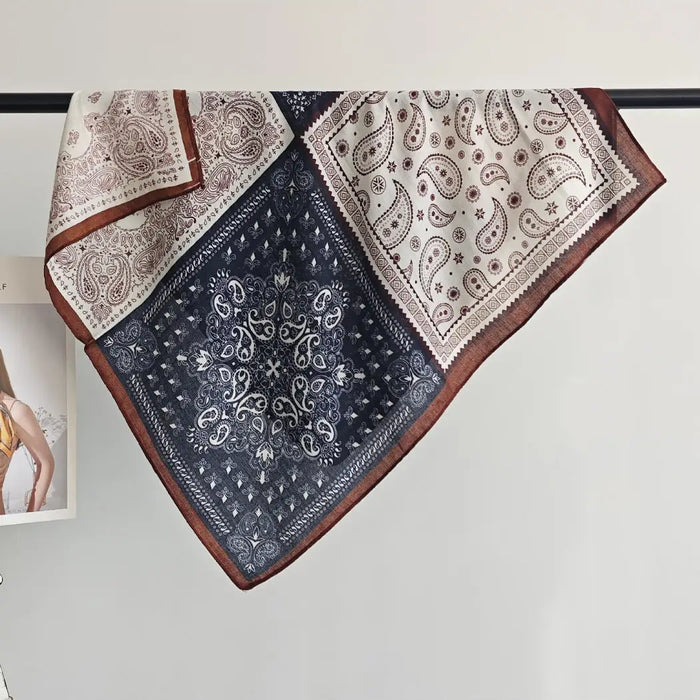 Paisley Scarf-Black Multi