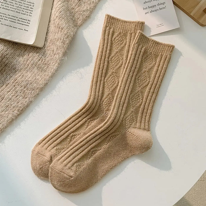 Diamond Socks-Khaki