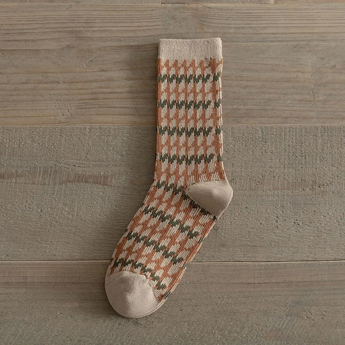 Autumn Socks-Rust