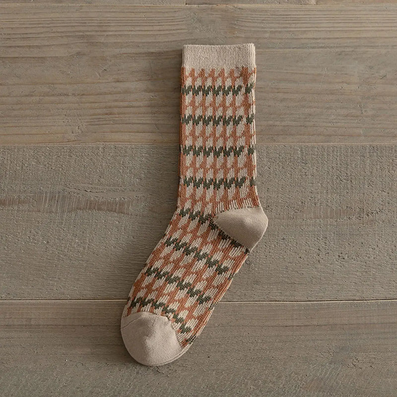 Autumn Socks-Rust