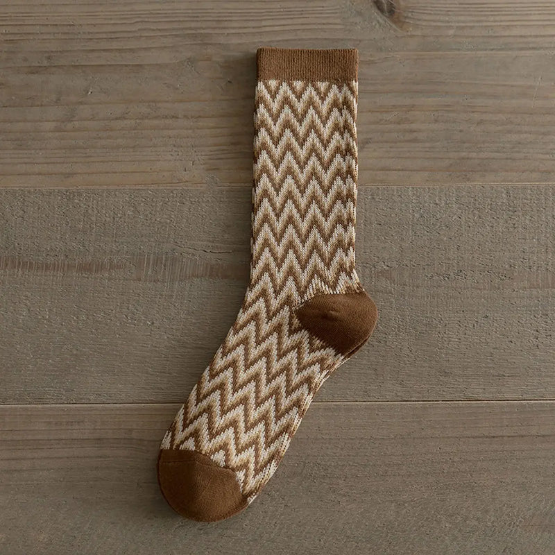 Autumn Socks-Chevron