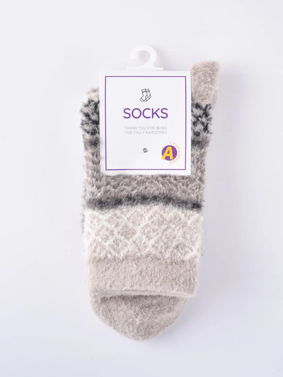 Cozy Fleece Socks-Grey