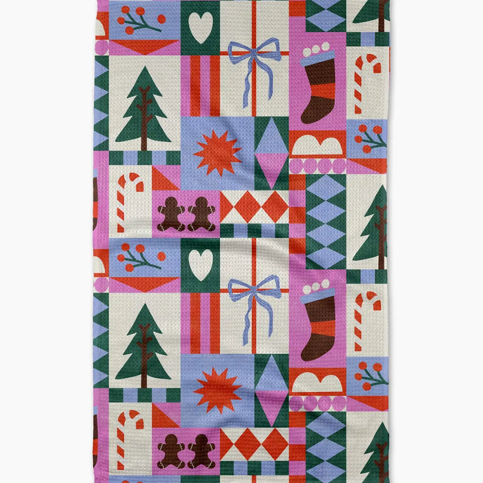 Christmas Quilt Tea Towel