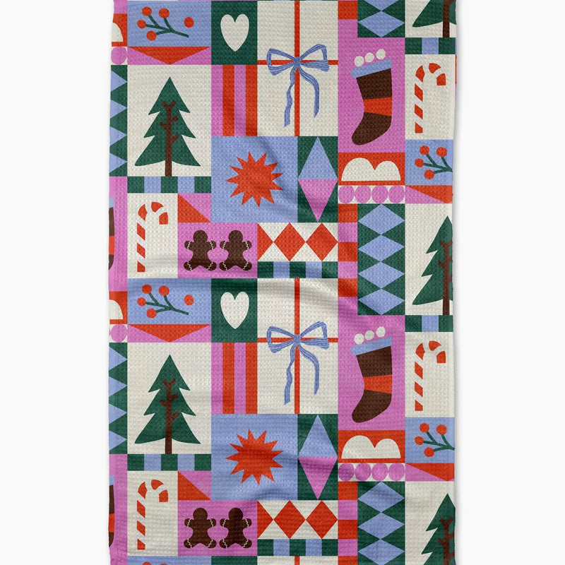 Christmas Quilt Tea Towel