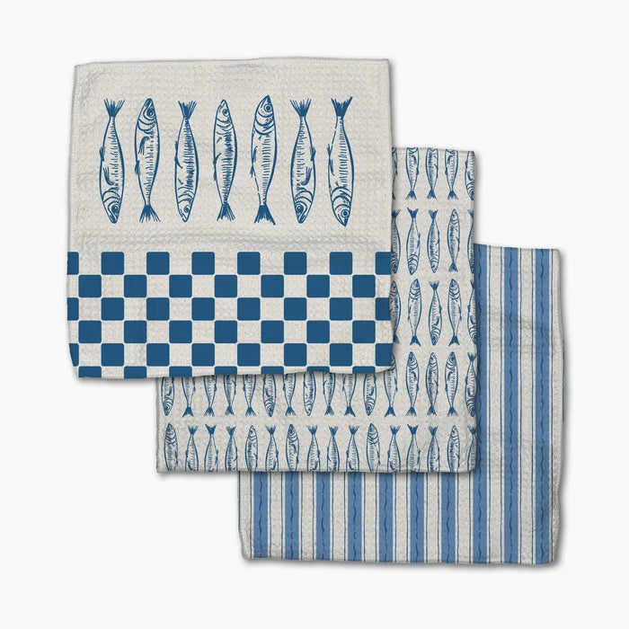 Sardine Check Dishcloth