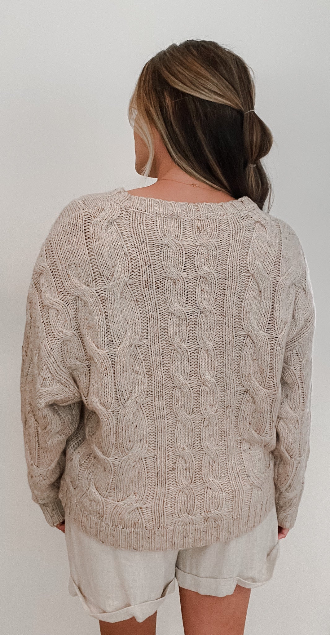 Cobblestone Cable Knit Sweater