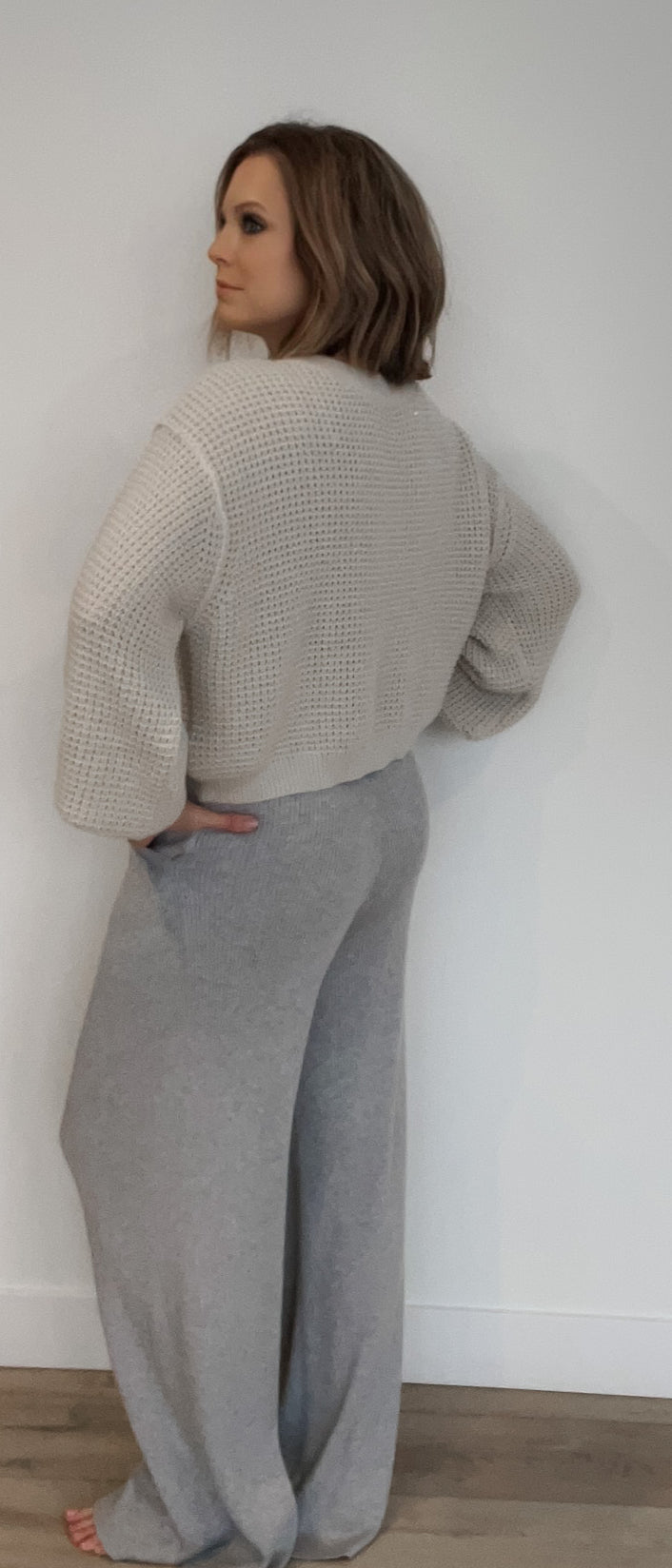 Elise Pleated Sweater Pant-Final Sale